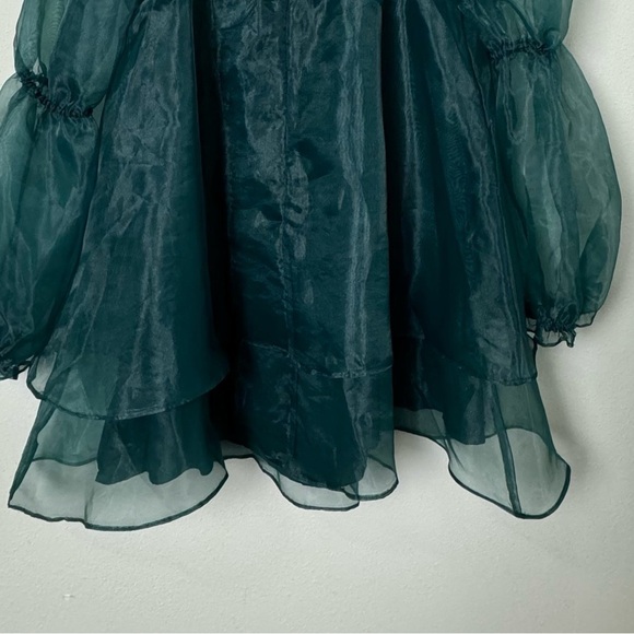 NWT Altar'd State Lunetta Dress in Hunter Green Size Small - Picture 9 of 12